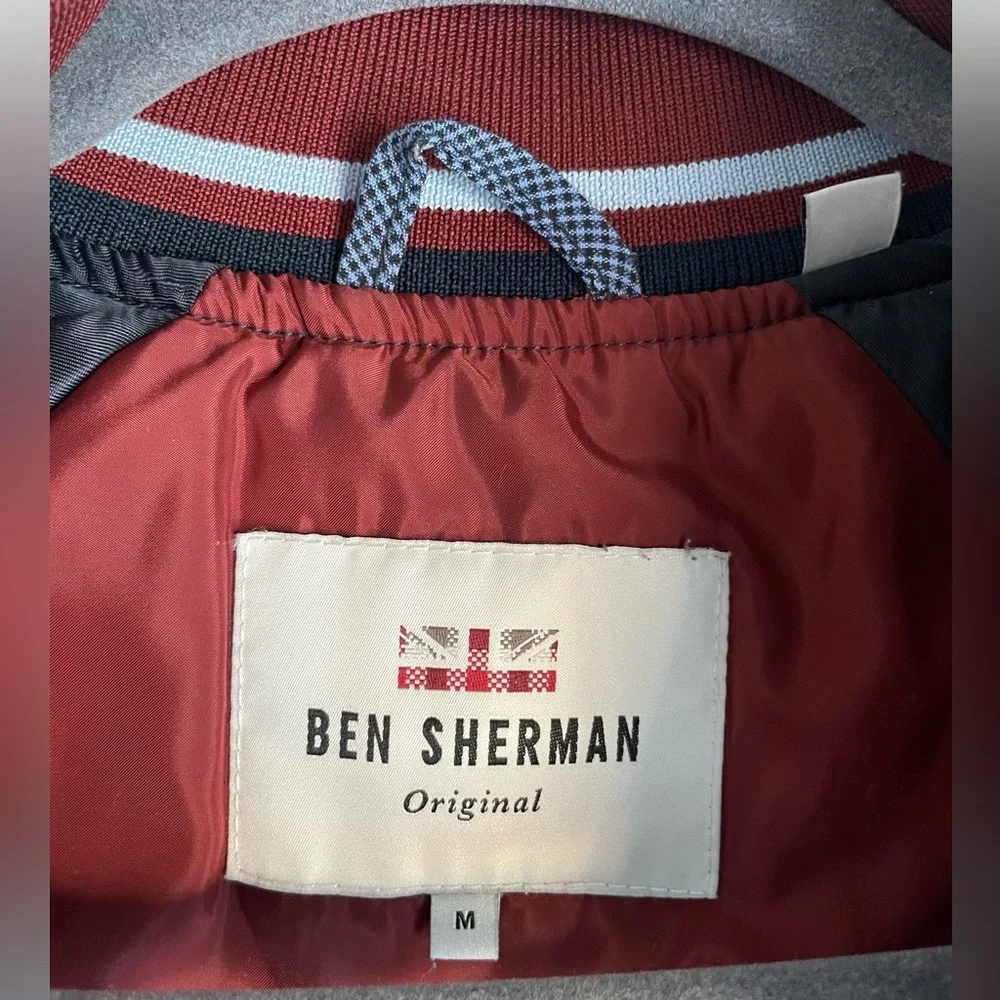 Ben Sherman Jacket - Burgundy/Navy - Medium (M) - Picture 2 of 4